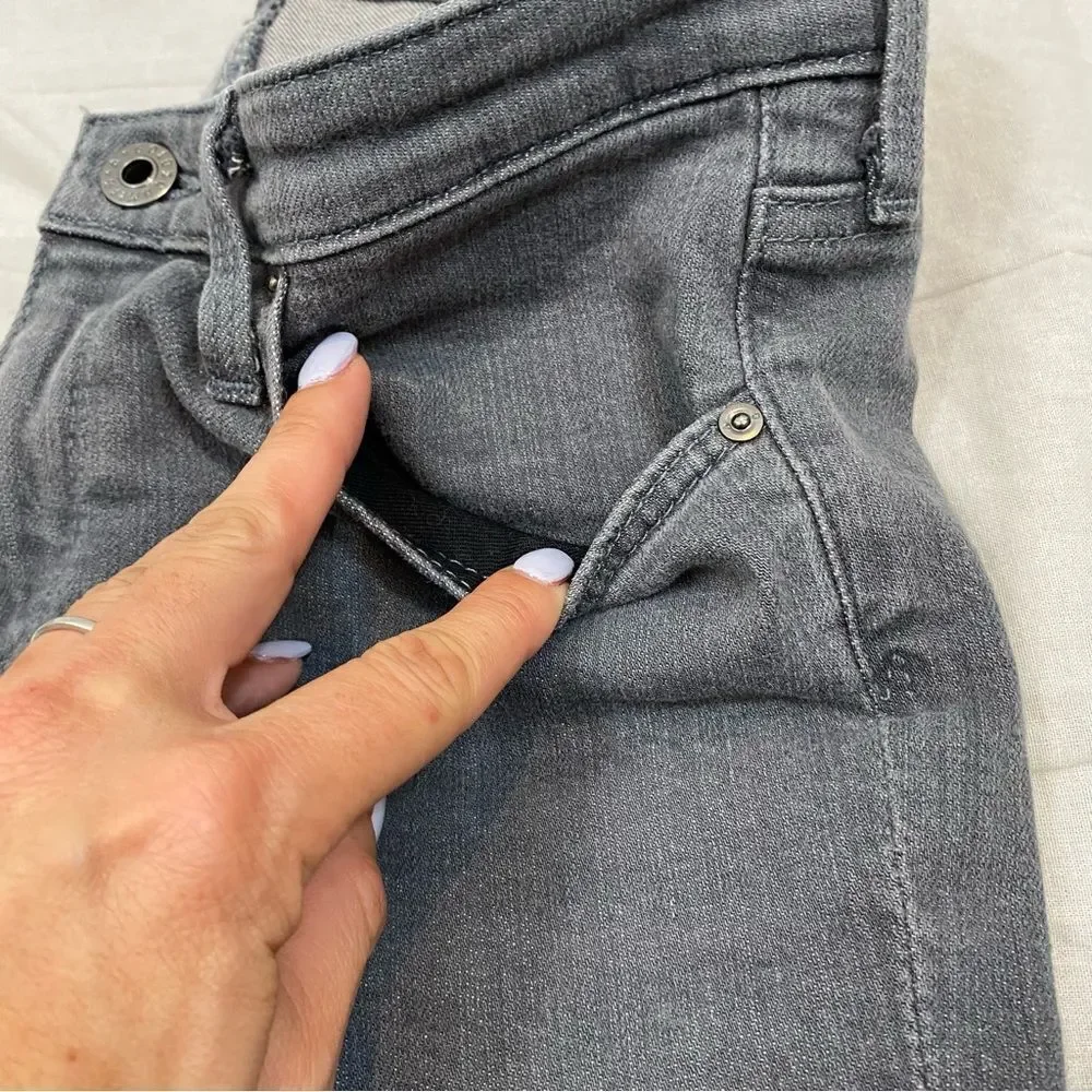 Adriano Goldschmied Grey the‎ Stevie Ankle Denim Skinny Jeans Size 27R